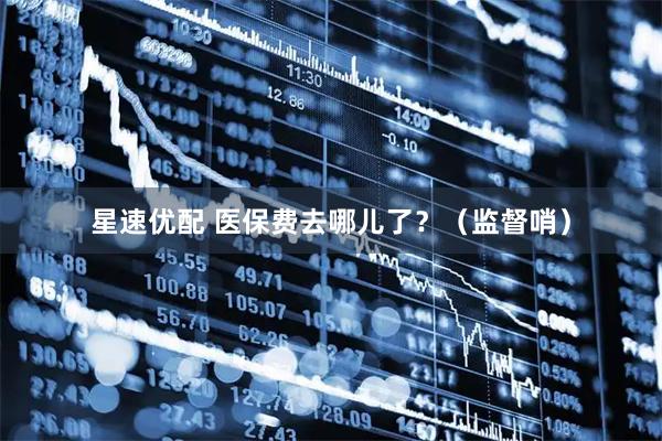 星速优配 医保费去哪儿了？（监督哨）