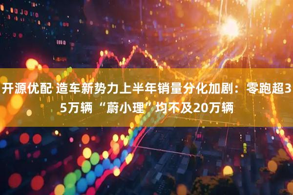 开源优配 造车新势力上半年销量分化加剧：零跑超35万辆 “蔚小理”均不及20万辆